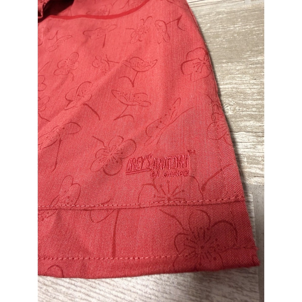New Women's Barco Grey's Anatomy Srub Shirt Size 3XL Hot Tamale Thea - Picture 4 of 5